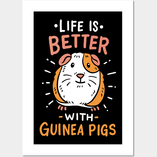 Guinea Pig Wall Art by KAWAIITEE